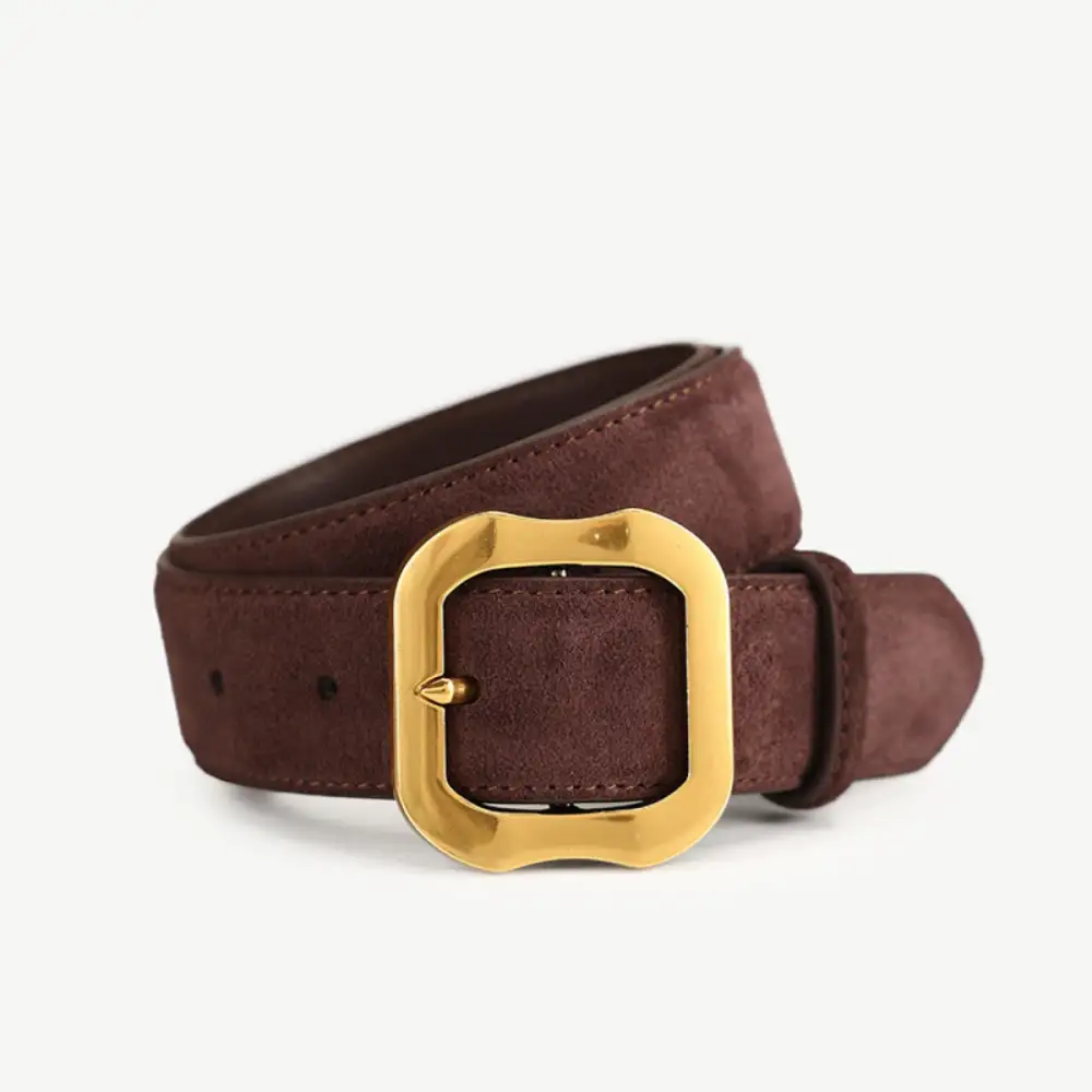 Relaxed Golden Buckle Belt