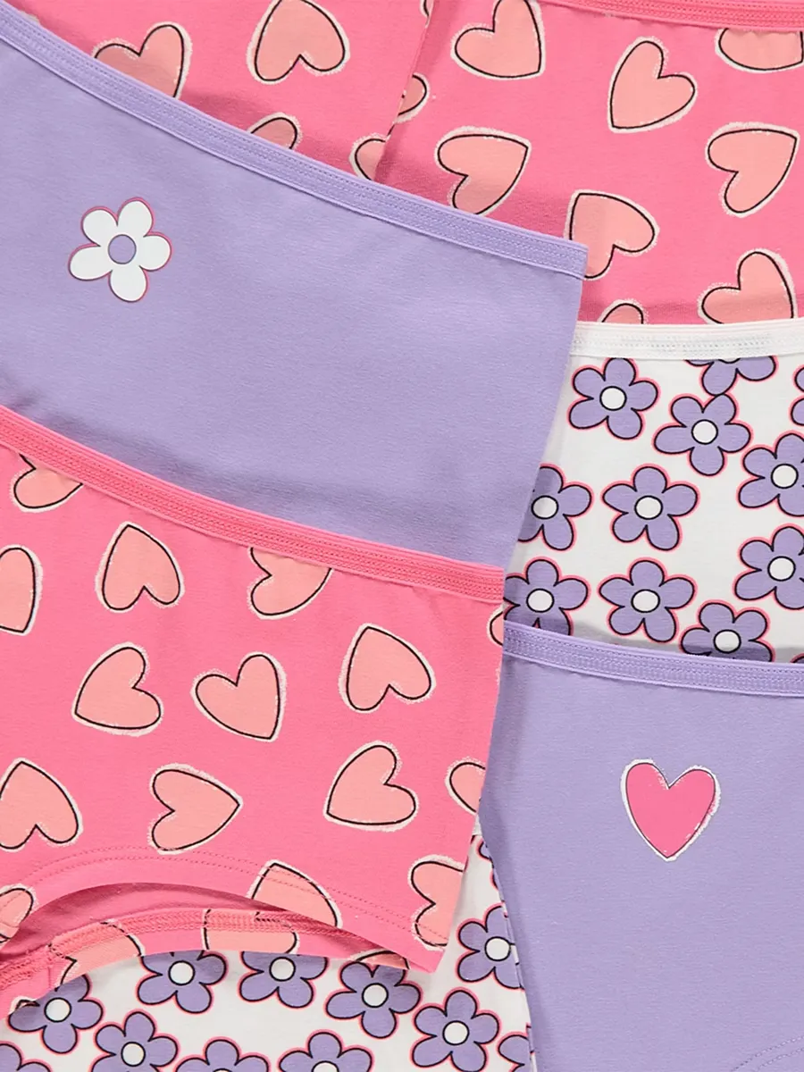 Floral Short Briefs 7 Pack