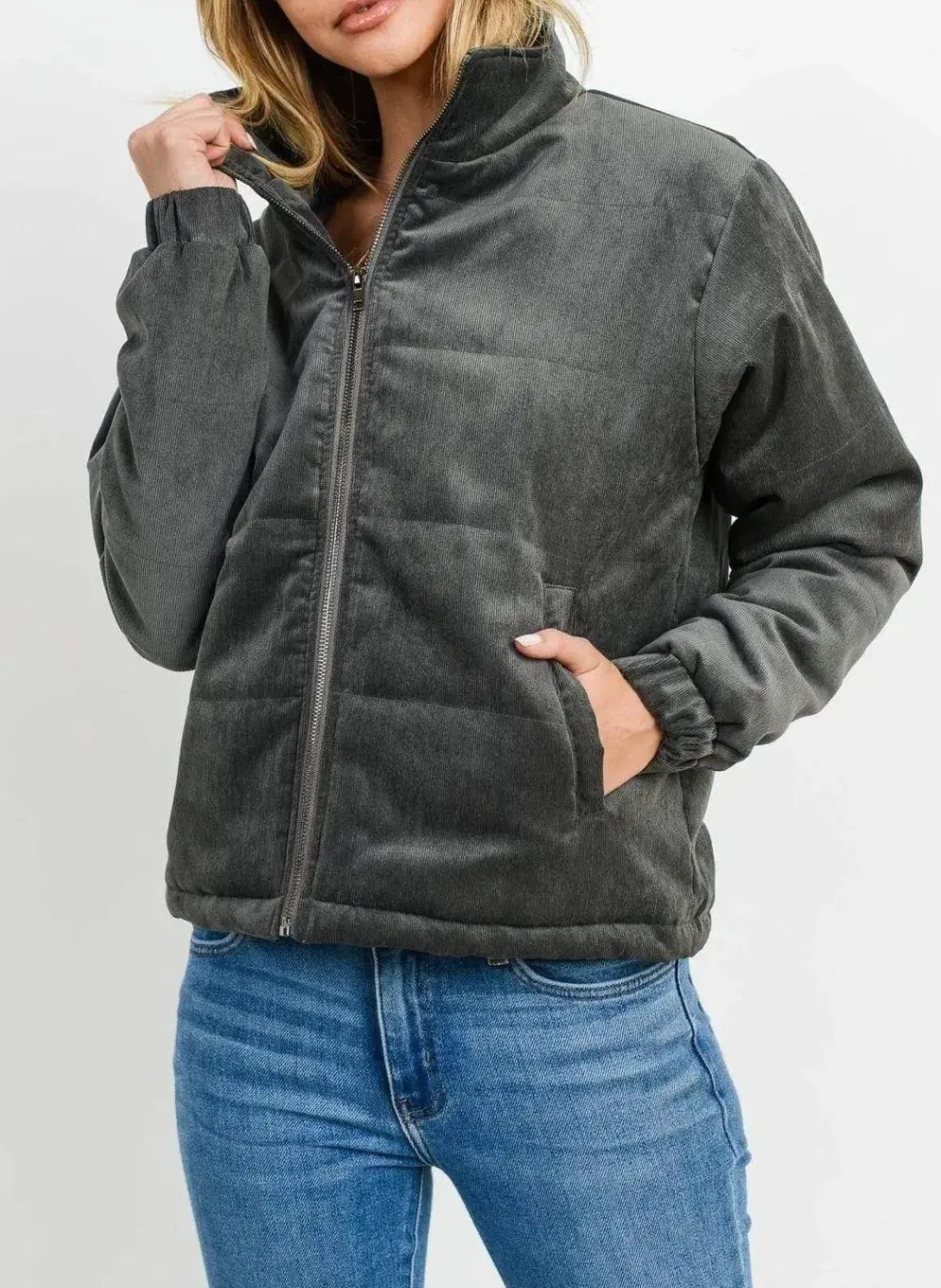 Corduroy Pocketed Jacket