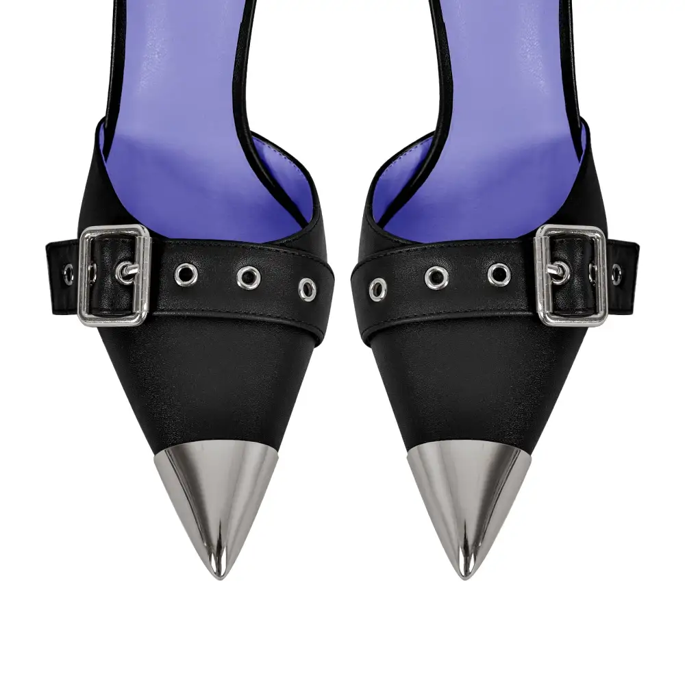 Modern Pointed Toe Stiletto Ankle Strap Pumps