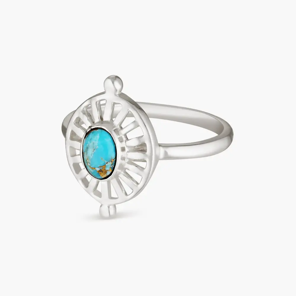 Turquoise Vermeil Detail Ring