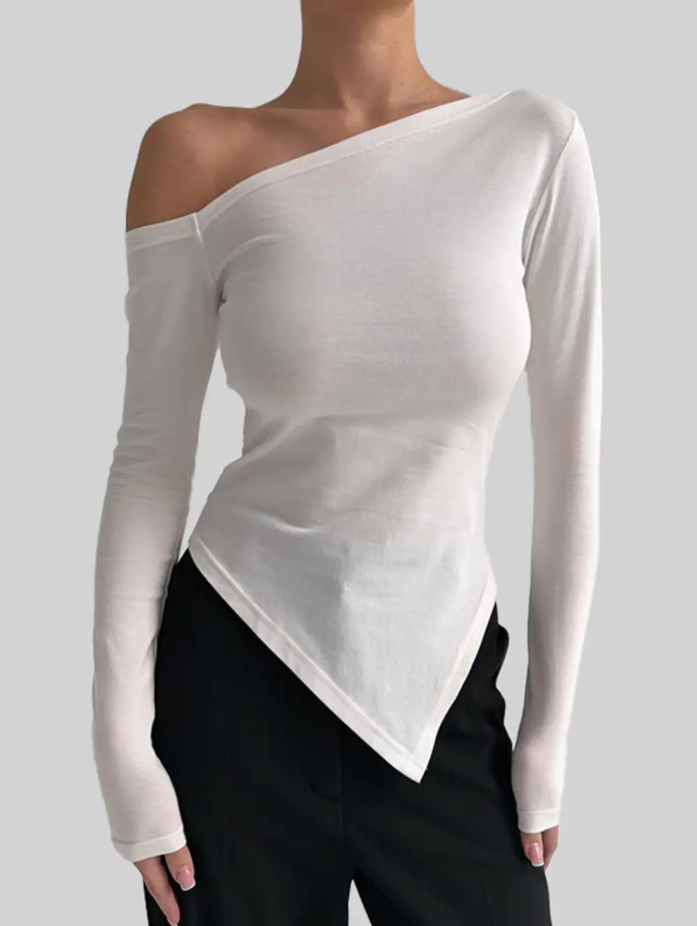 One Shoulder Slim Fit Top