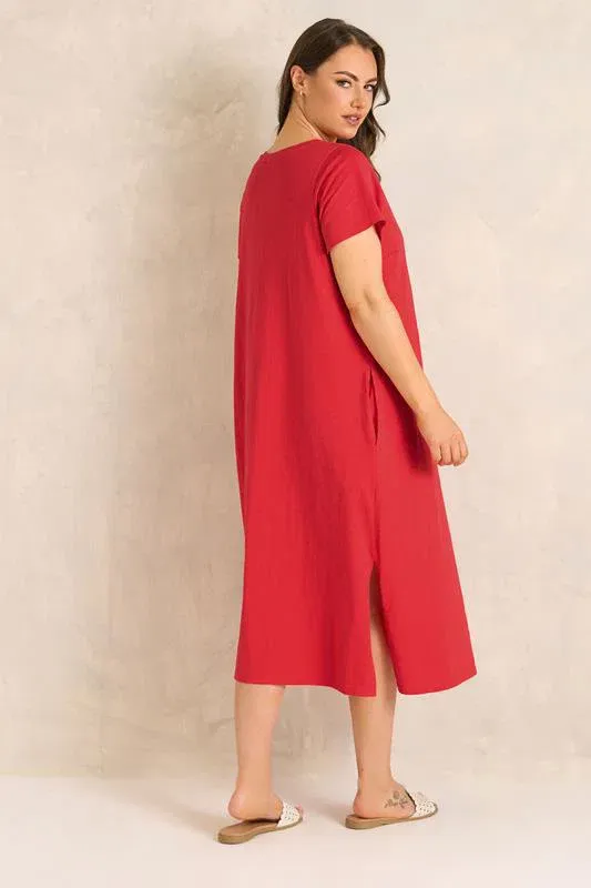 Red Premium Cotton Dress