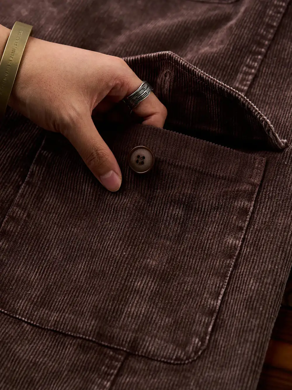 Men's Corduroy Suede Texture Tailored Jacket