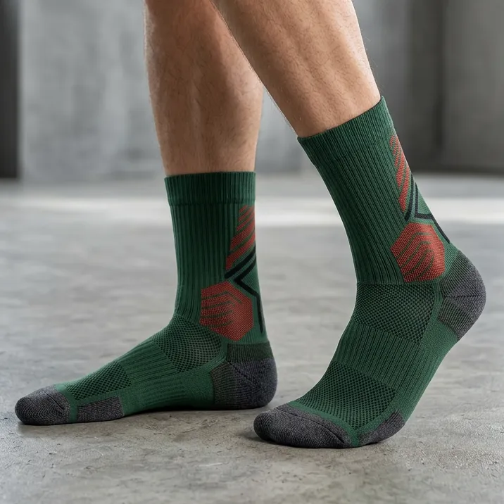 Men's Geometric Pattern Sport Socks