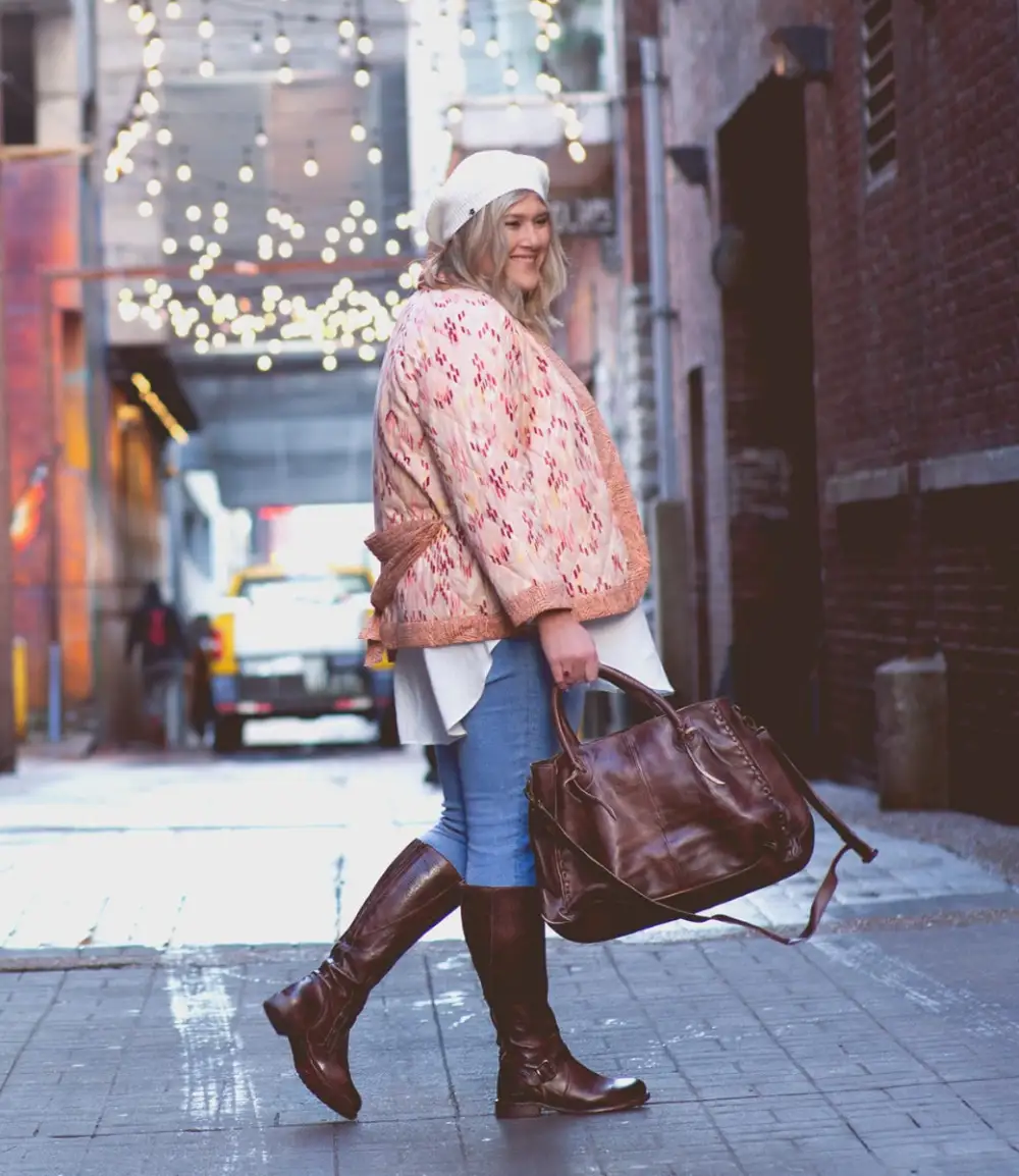 Buckled Layered Wide-Calf Tall Boots