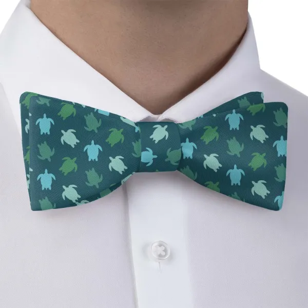 Sea Turtles Pattern Bow Tie