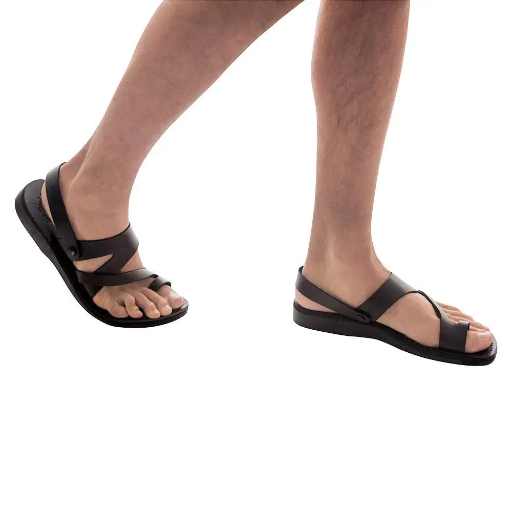Relaxed Leather Slingback Sandals