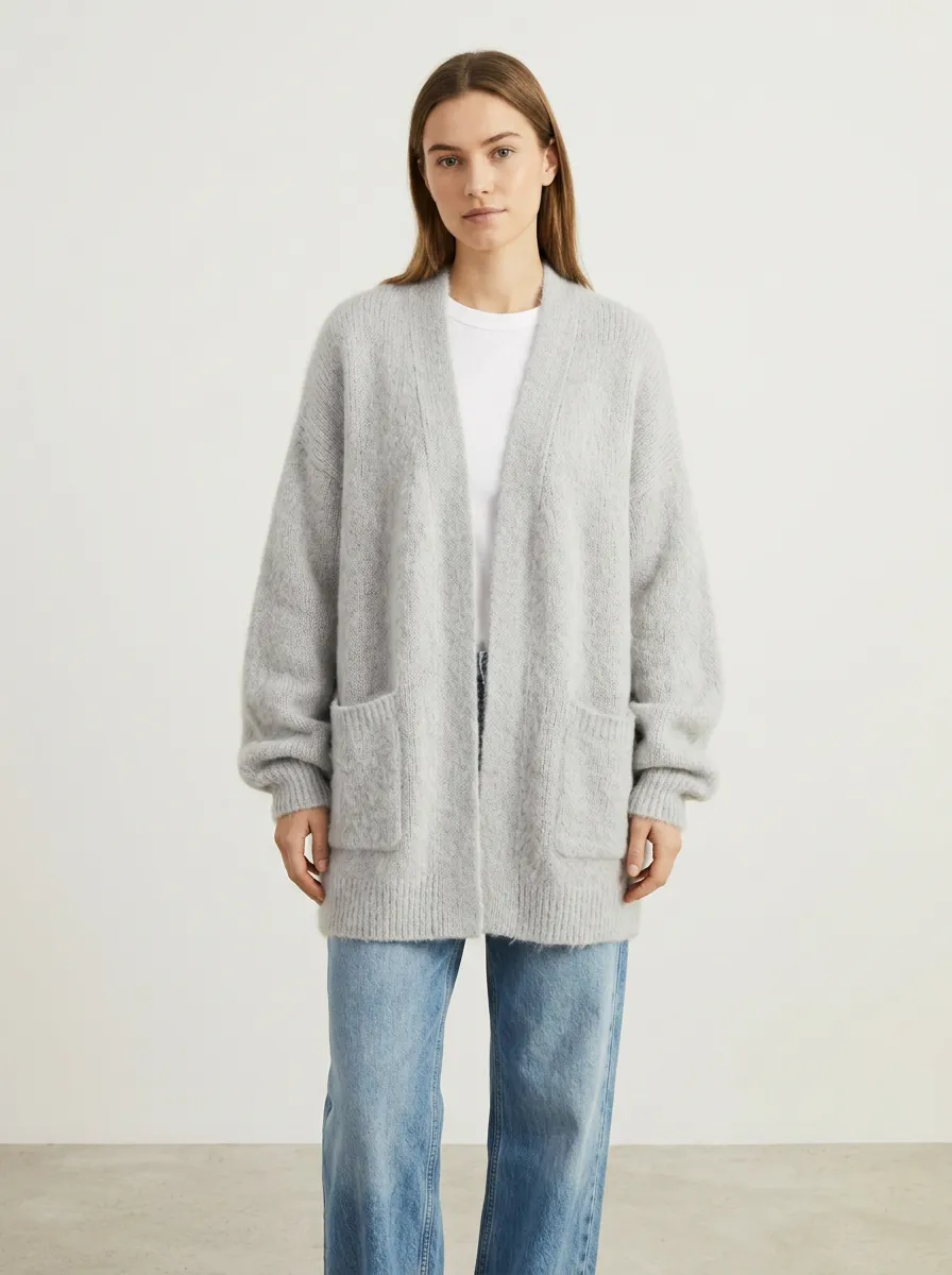 Women's Light Open-Front Knit Cardigan