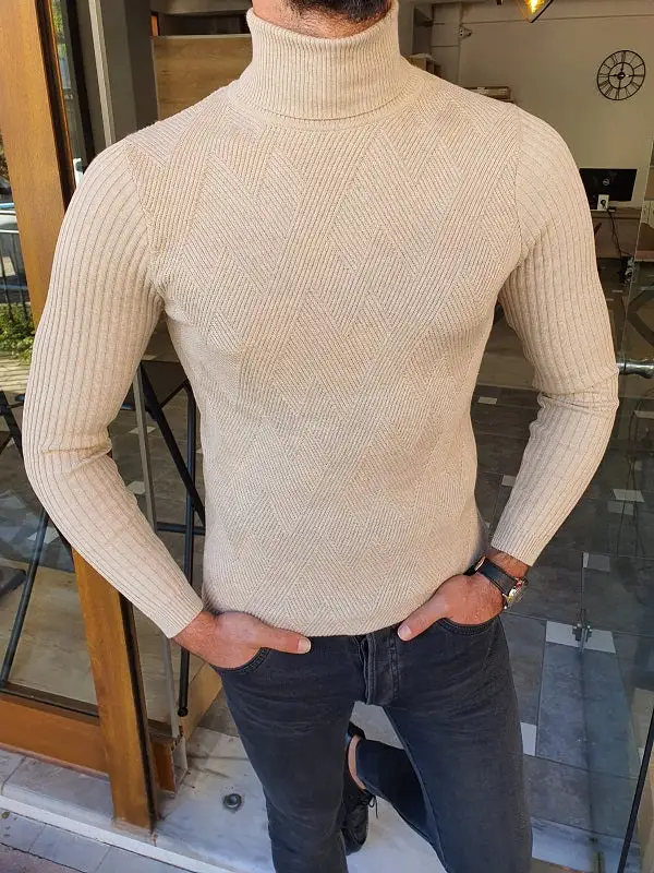 Urban Slim Fit Cotton Turtleneck Sweater