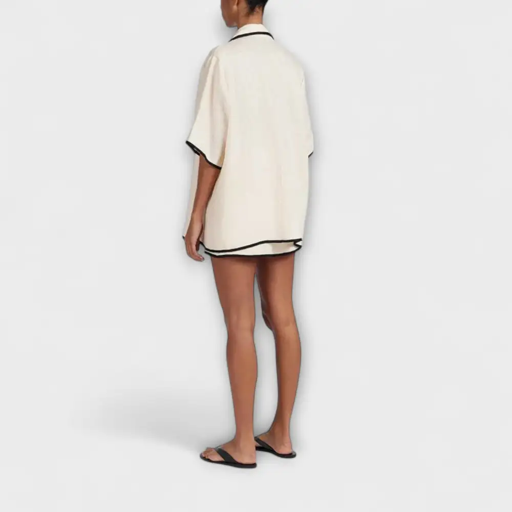 V-Neck Skirt Shorts Matching Set