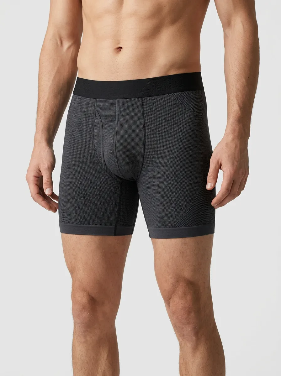 Sport Textured Performance Athletic Detail Men's Boxer Briefs