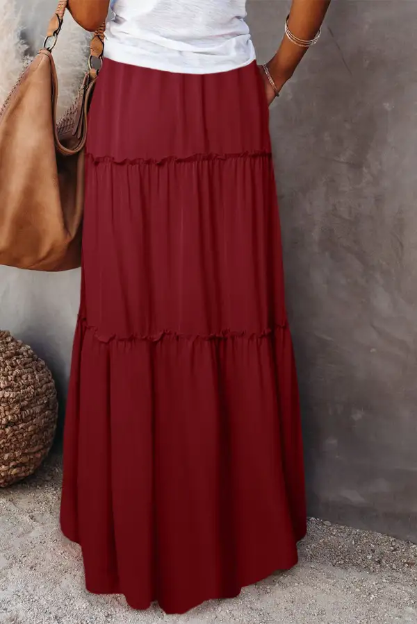 Gentle Drawstring Fiery Skirt