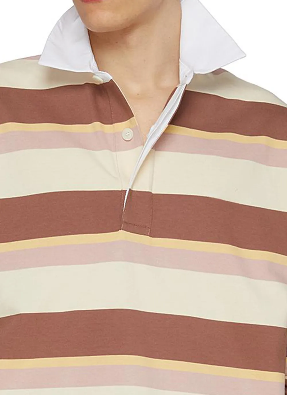 Retro Comfortable Striped Polo Shirt