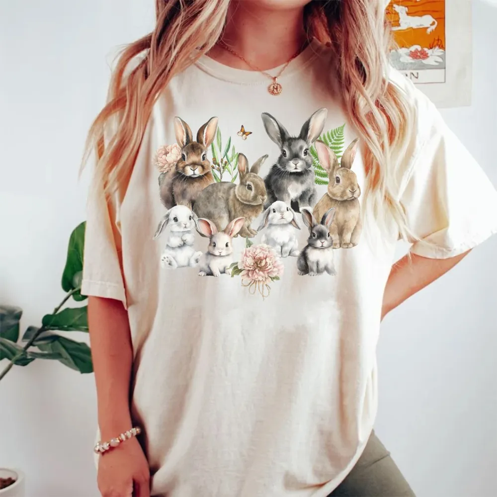 Printed Round Neck Short Sleeve T-Shirt