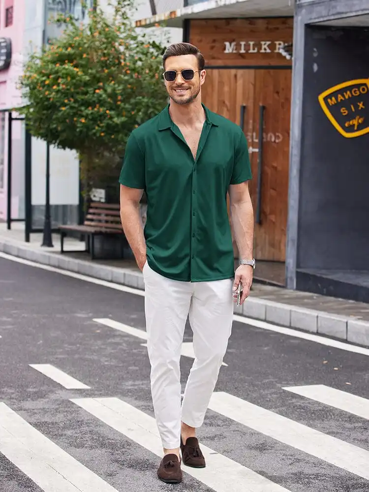 Casual Wrinkle Free Stretch Shirt