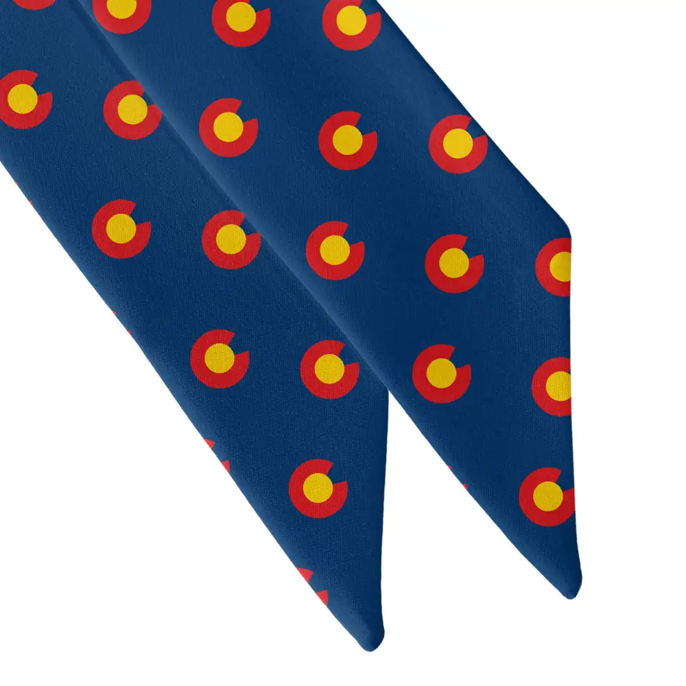Colorado Flag Design Hair Scarf