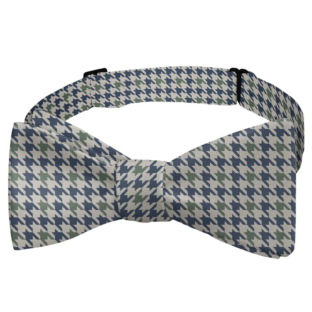 Houndstooth Pattern Bow Tie