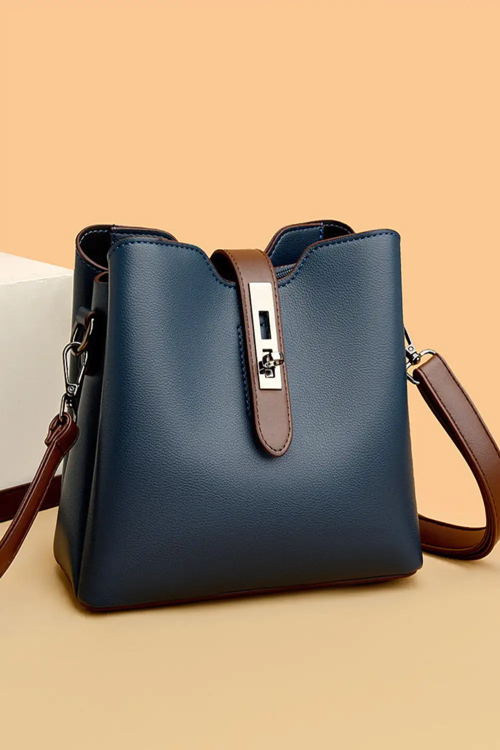 Timeless Accessory: Eco-Lined Oil-Wax Leather Bucket Bag