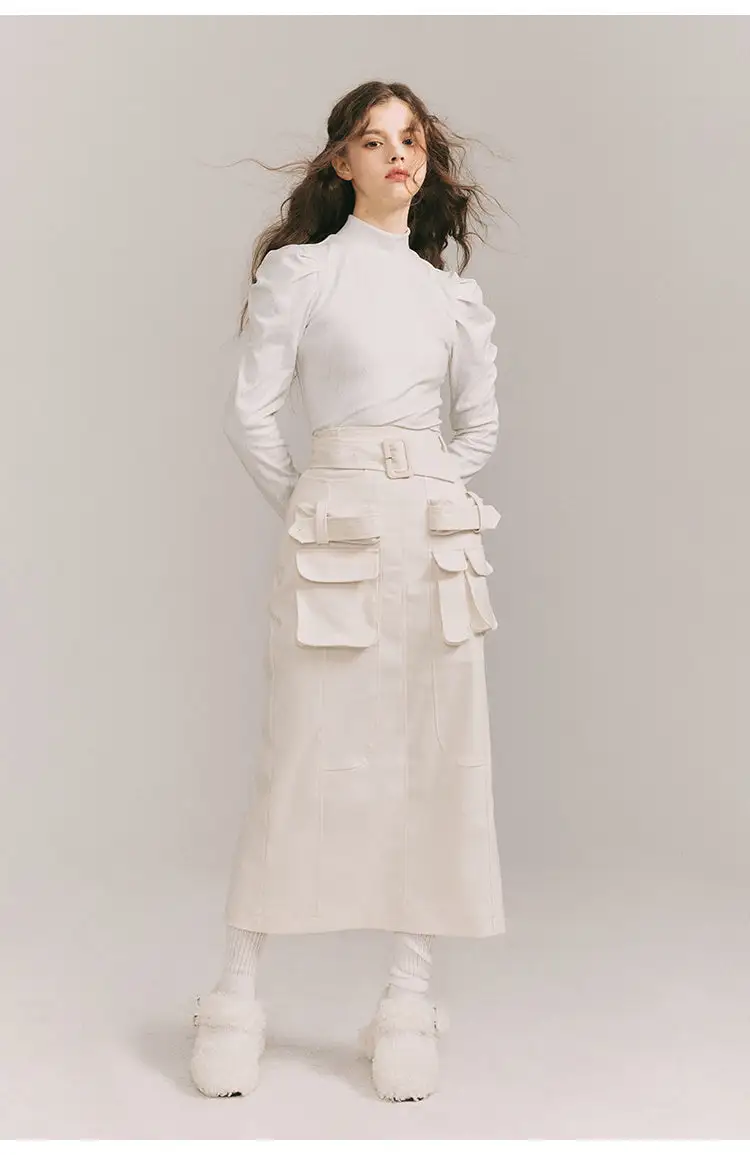 Balanced Layering High Waist Skirt