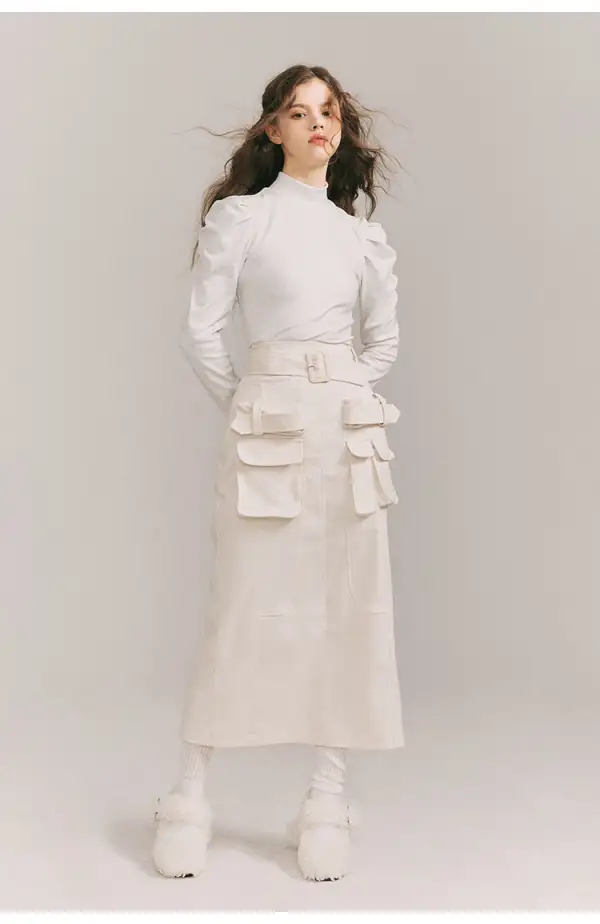 Balanced Layering High Waist Skirt