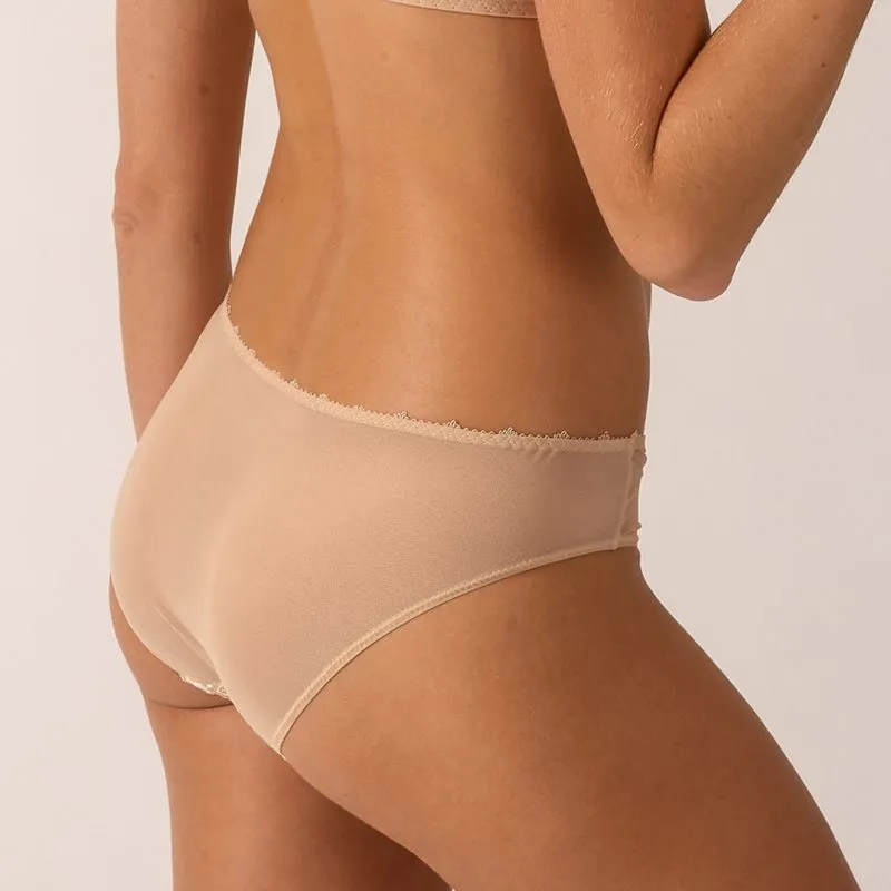 Women's Embroidery Mesh Bikini Panty