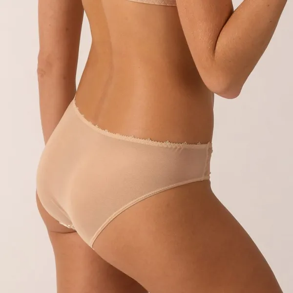 Women's Embroidery Mesh Bikini Panty