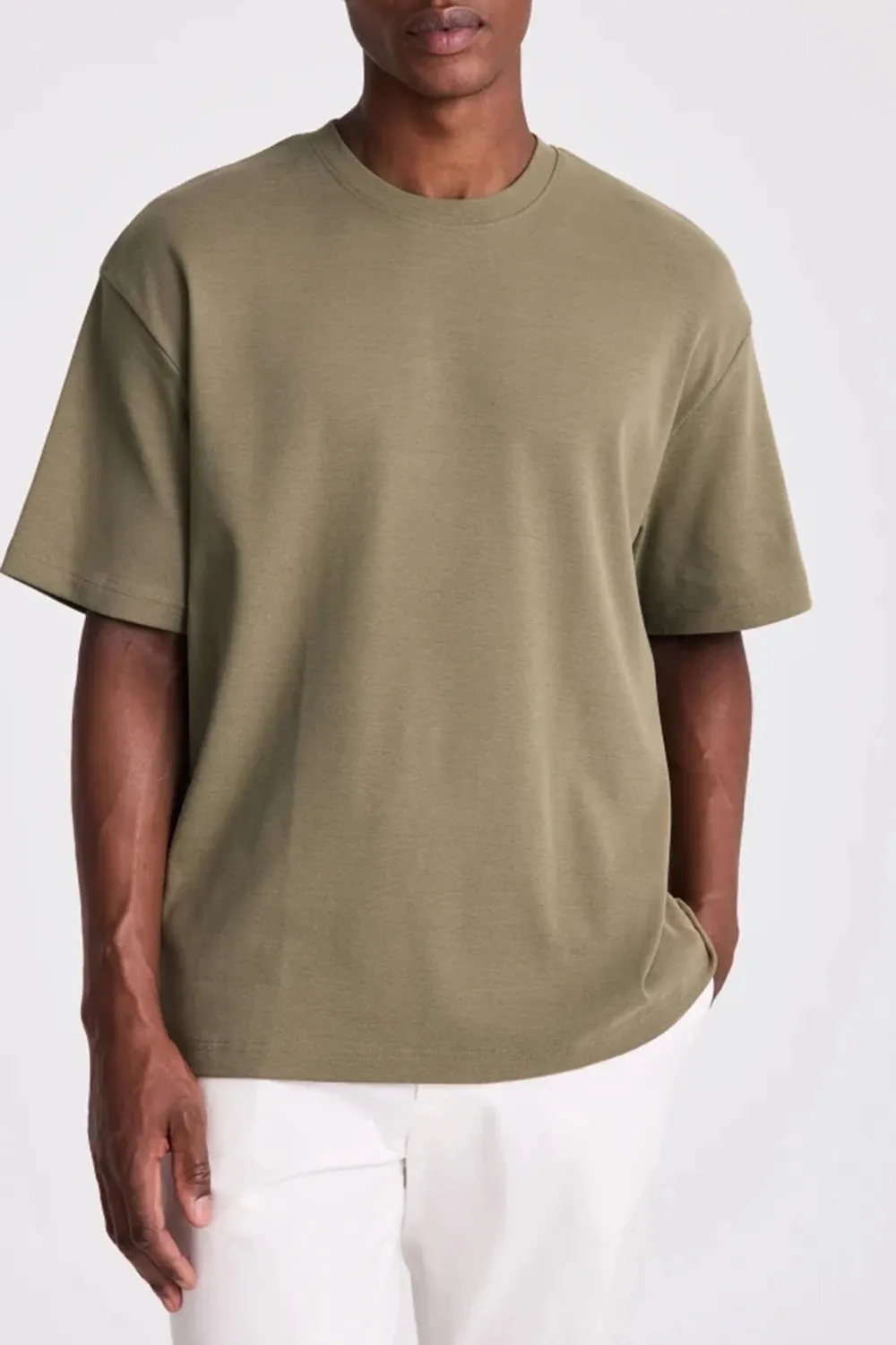 Heavy-Weight Basic T-Shirt In White