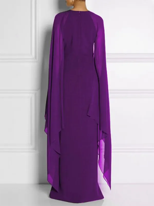 Loose Round Neck Maxi Dress