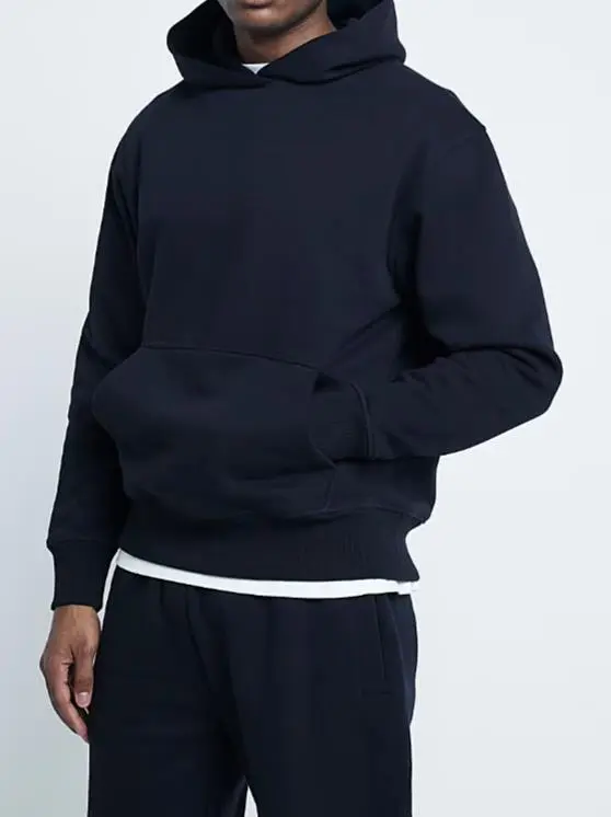 Men's Black Regular Fit Hoodie