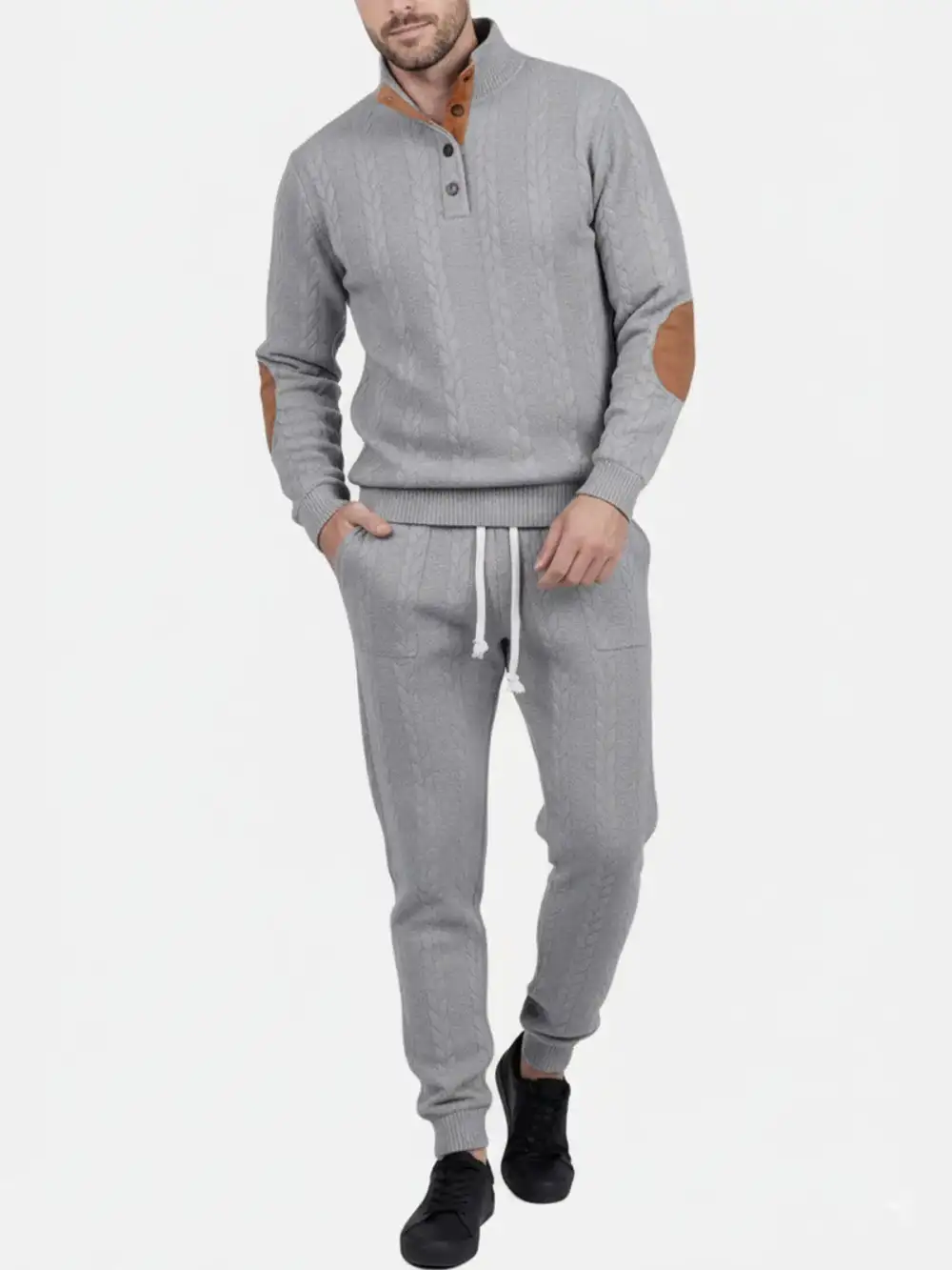 Braided Cable Knit Lounge Set