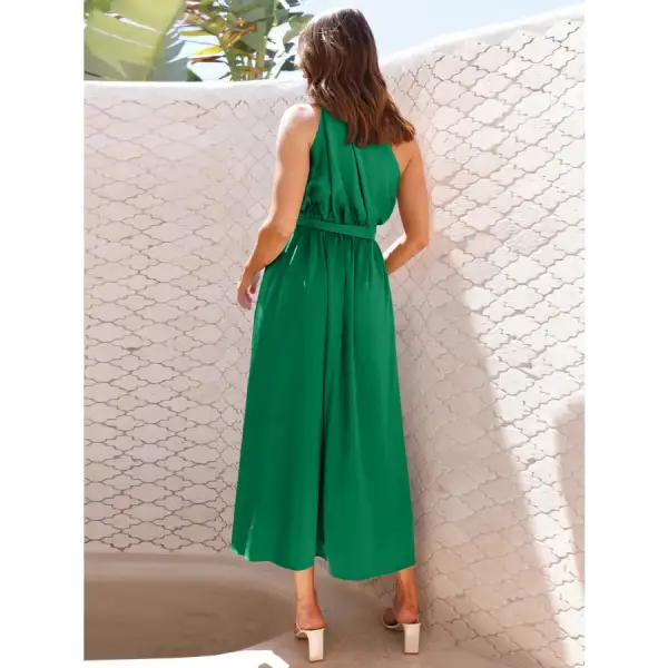 Single Single Shoulder Midi Dress