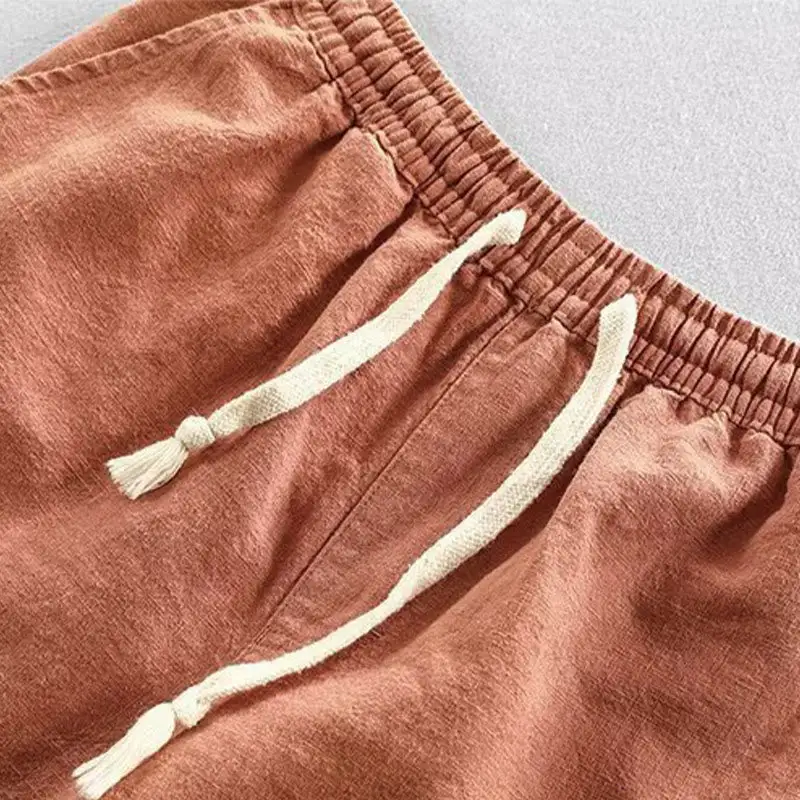 Drawstring Elastic Waist Shorts