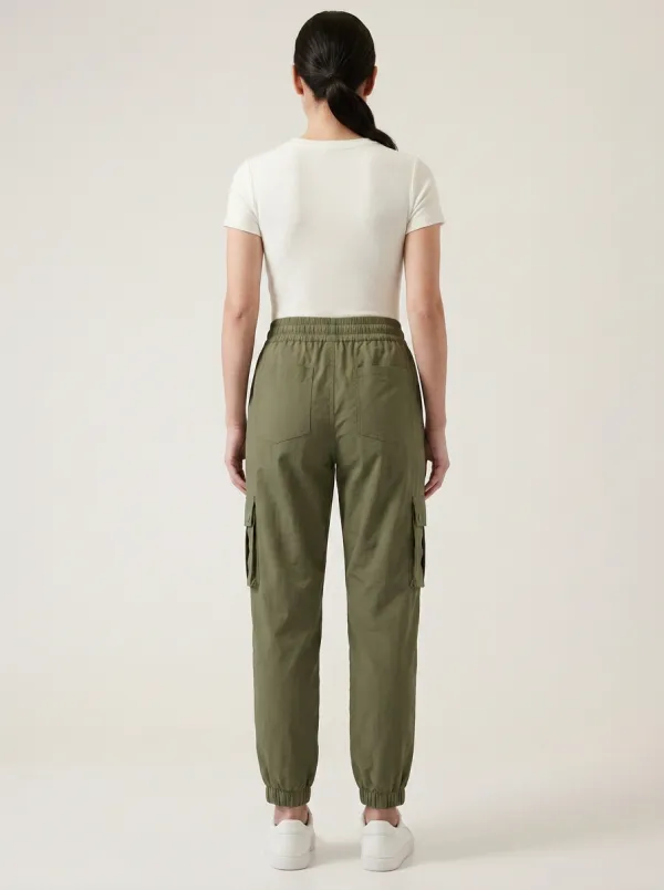 Elastic-Waist Outdoor Casual Breathable Cargo Pants