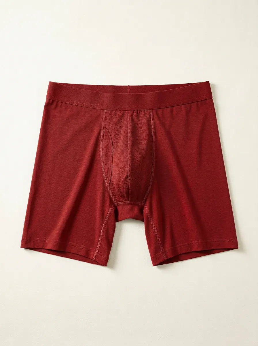 Men's Charcoal Grey Tonal Waistband Structured Pouch Boxer Briefs