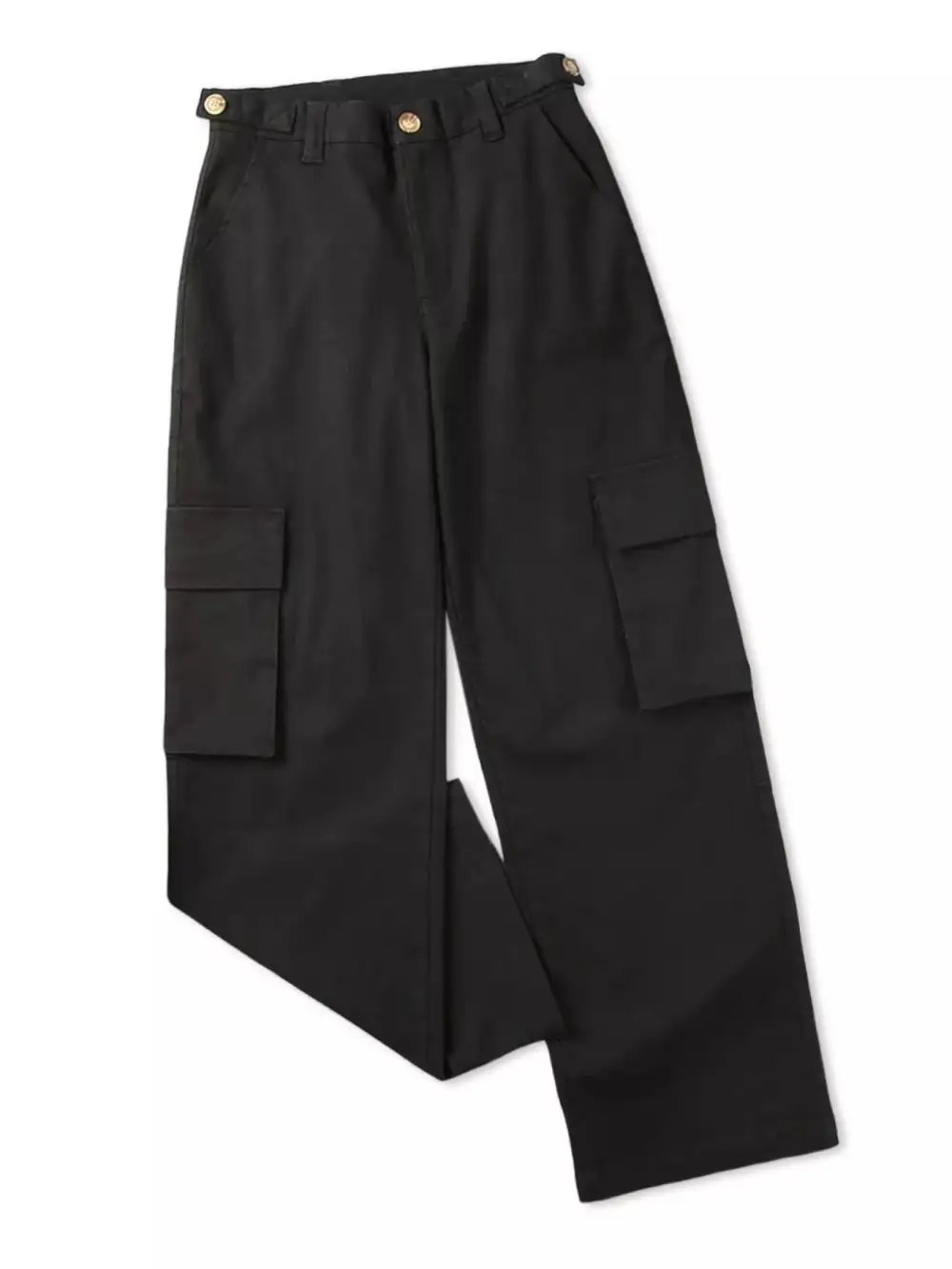 High-Waisted Wide Leg Cargo Jeans