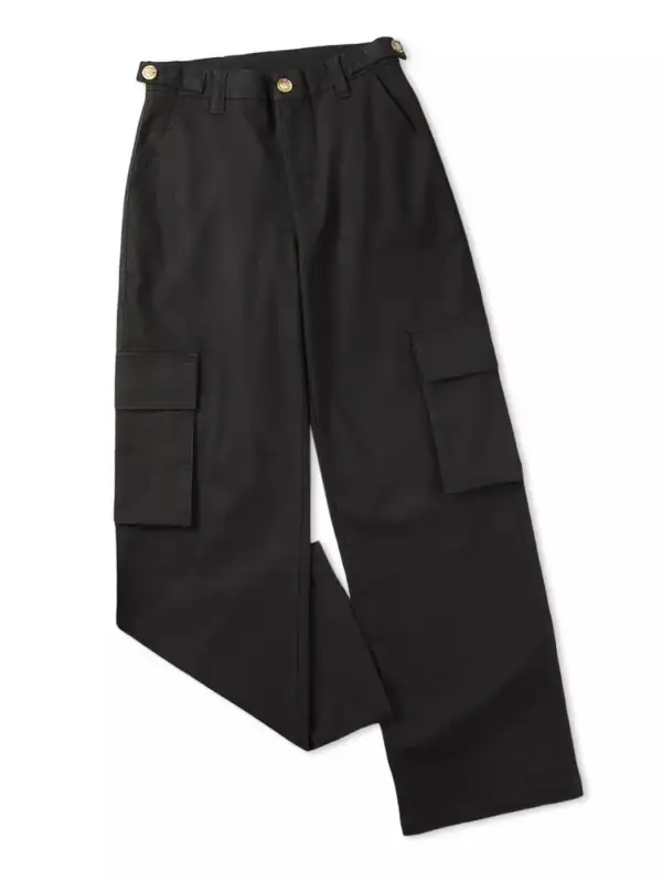High-Waisted Wide Leg Cargo Jeans