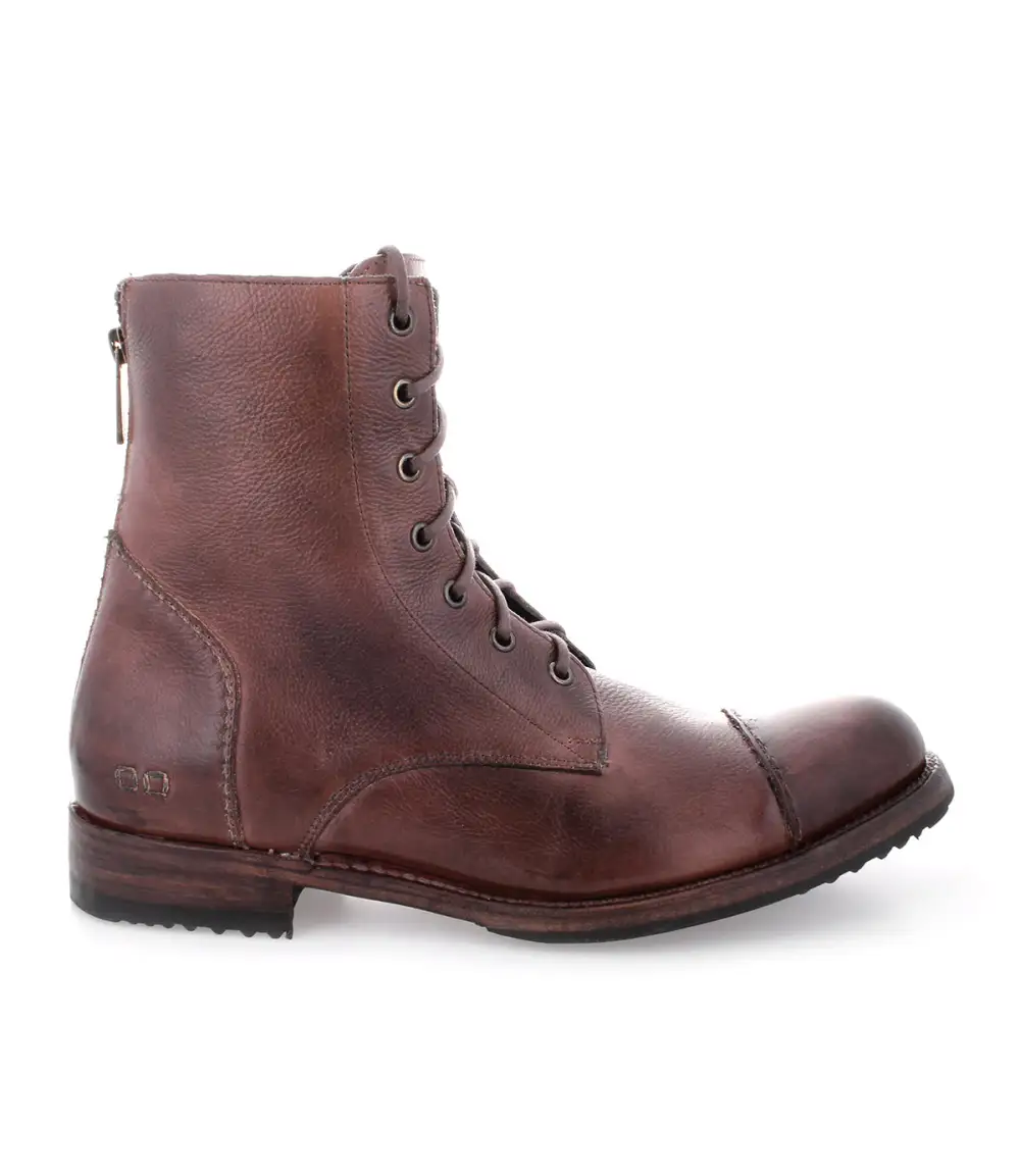 Back Zip Welted Rugged Heritage Ankle Boots