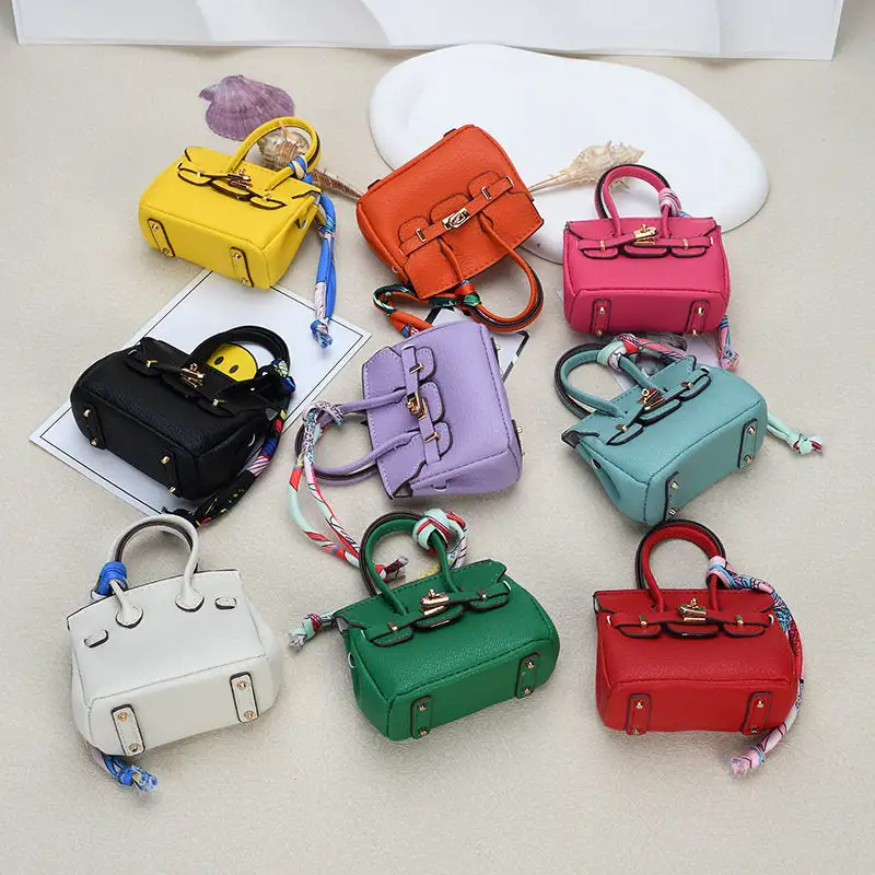 Mini Platinum Bag Pendant Keychain Earphone Accessory
