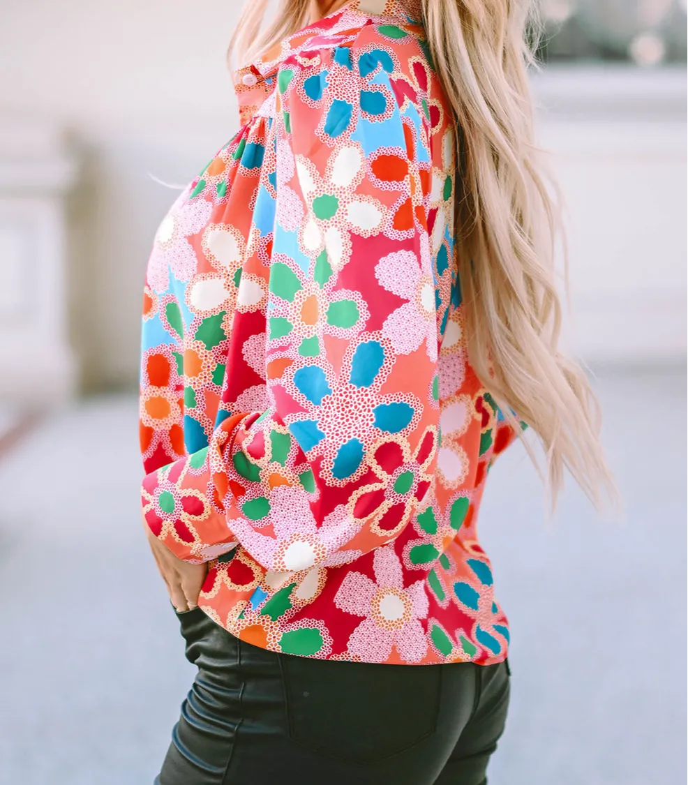 Everyday Floral Blouse Detail
