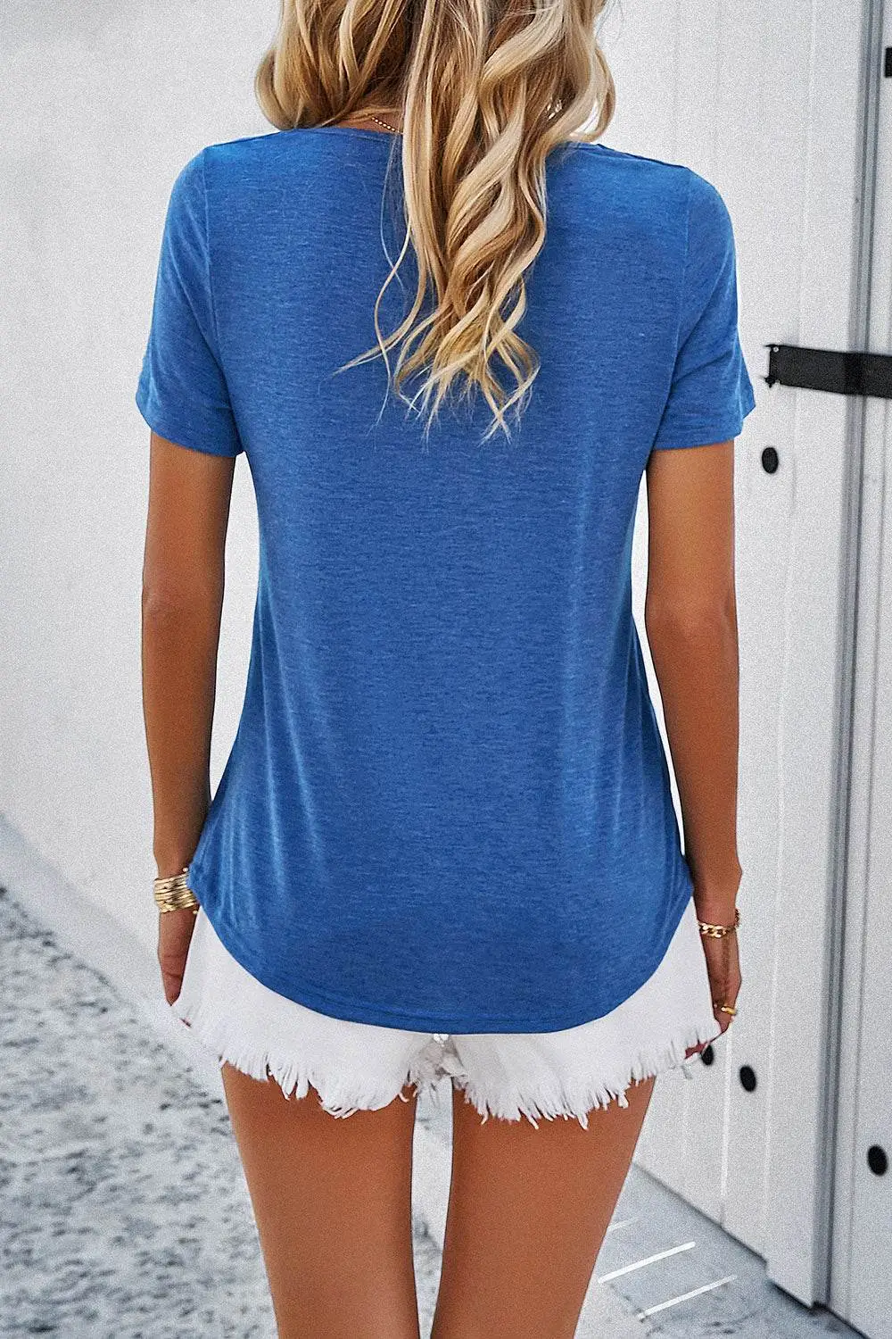 V Neck Short Sleeve T-Shirt