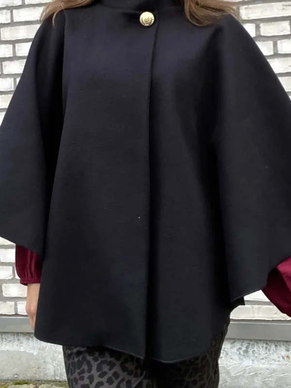 Wool Cape Coat