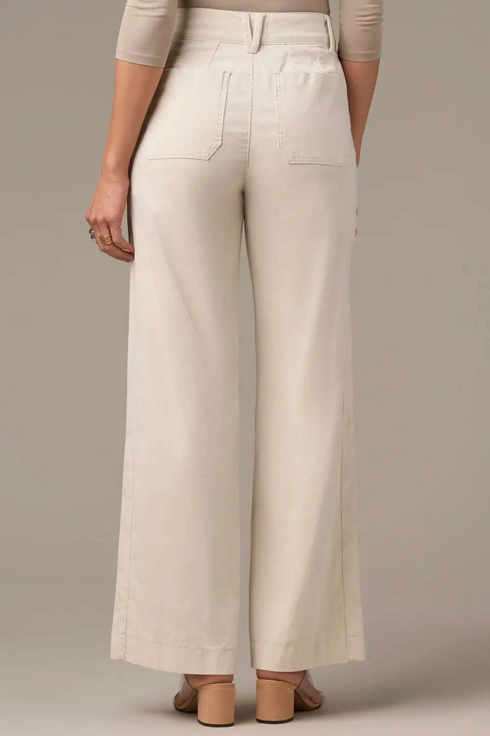 High Rise  Wide Leg Pants