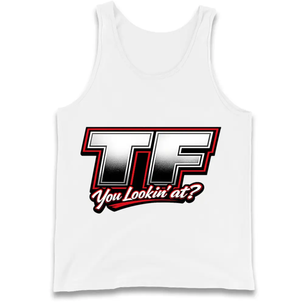 Worn In Clean Motif Casual Tank Top