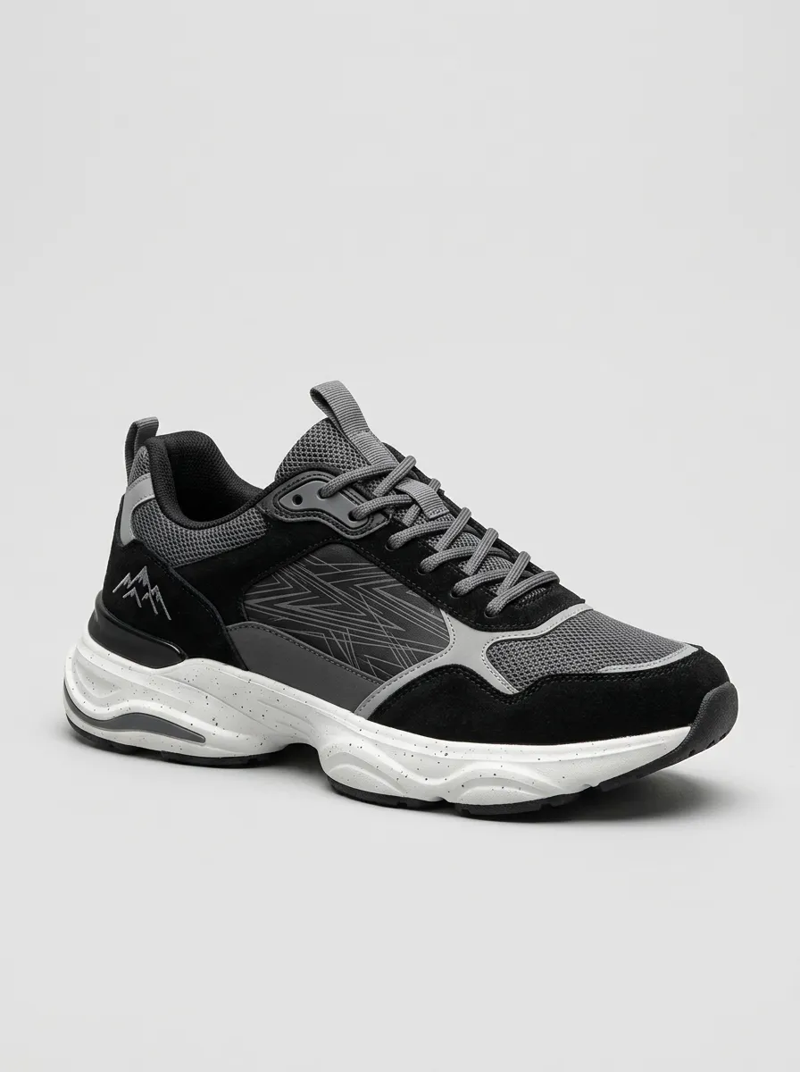 Men's Black Outdoor Mountain Athletic Sneakers
