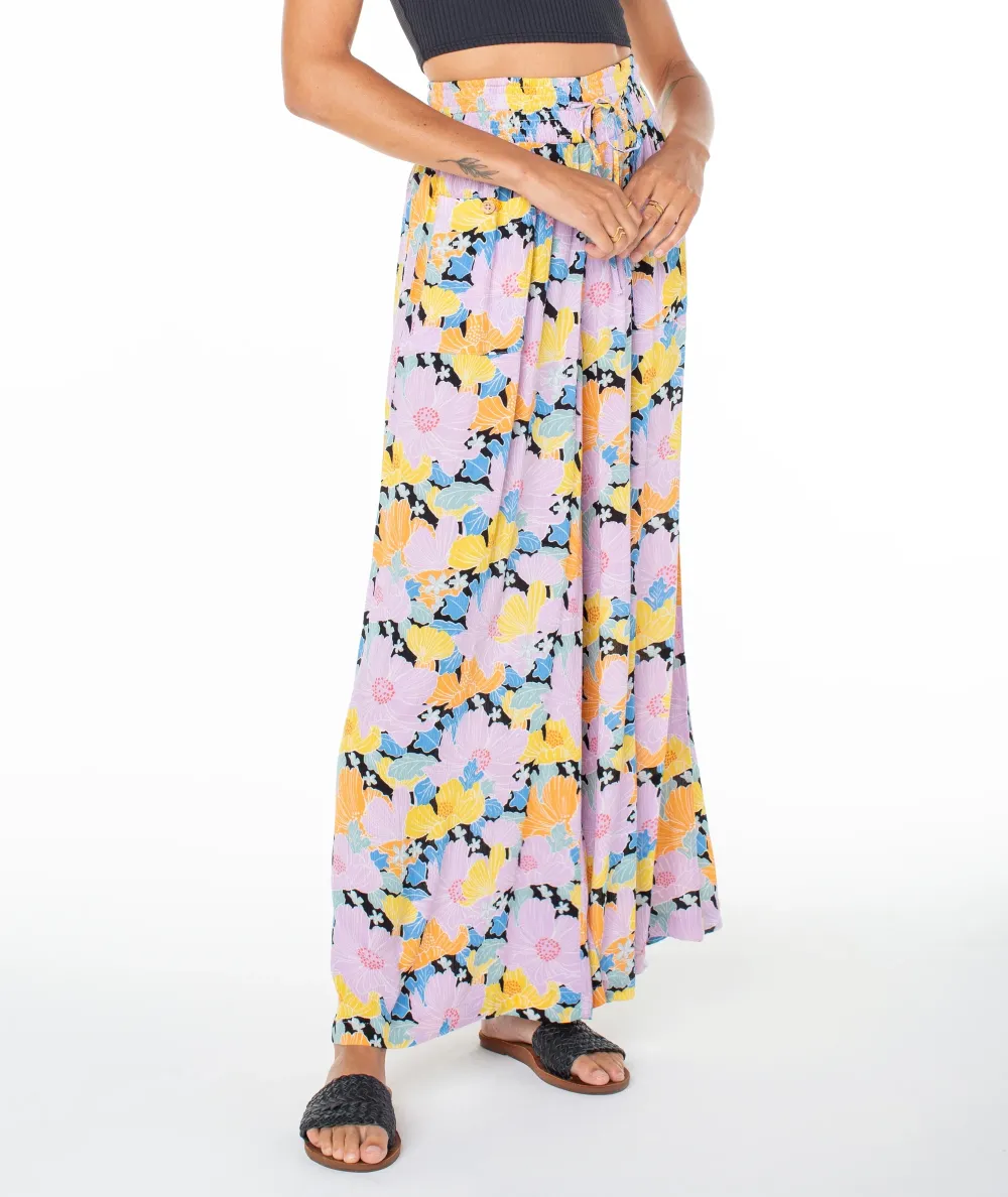 Retro Floral Women's Wide-Leg Pants