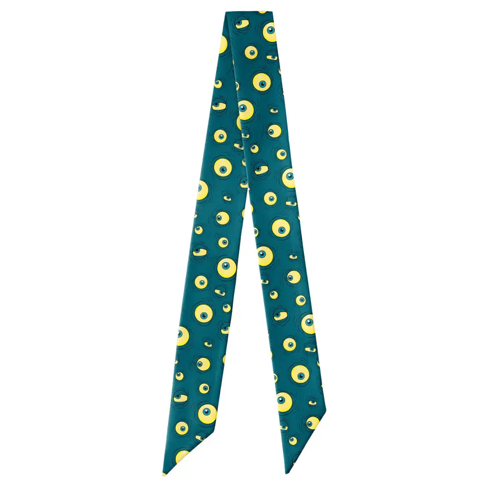 Eyeballs Motif Hair Scarf