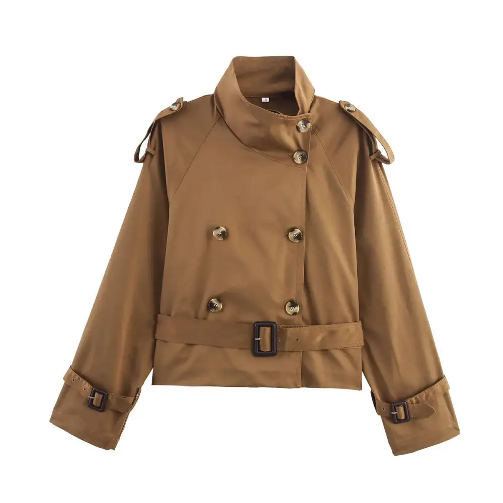 Polished Hooded Trench Coat