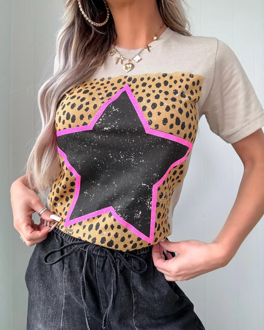 Leopard-Print Cotton T-Shirt