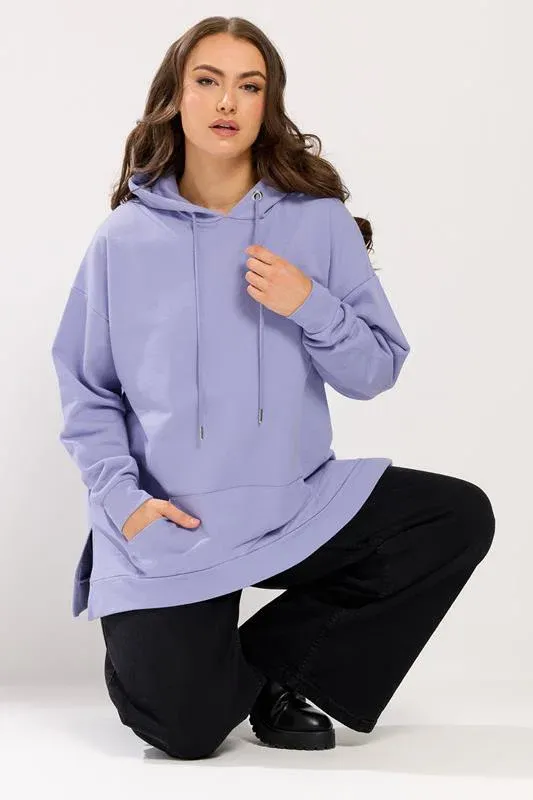 Purple Pocket Front Hoodie